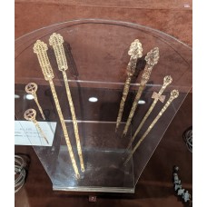 Gold and enamel hoop earrings